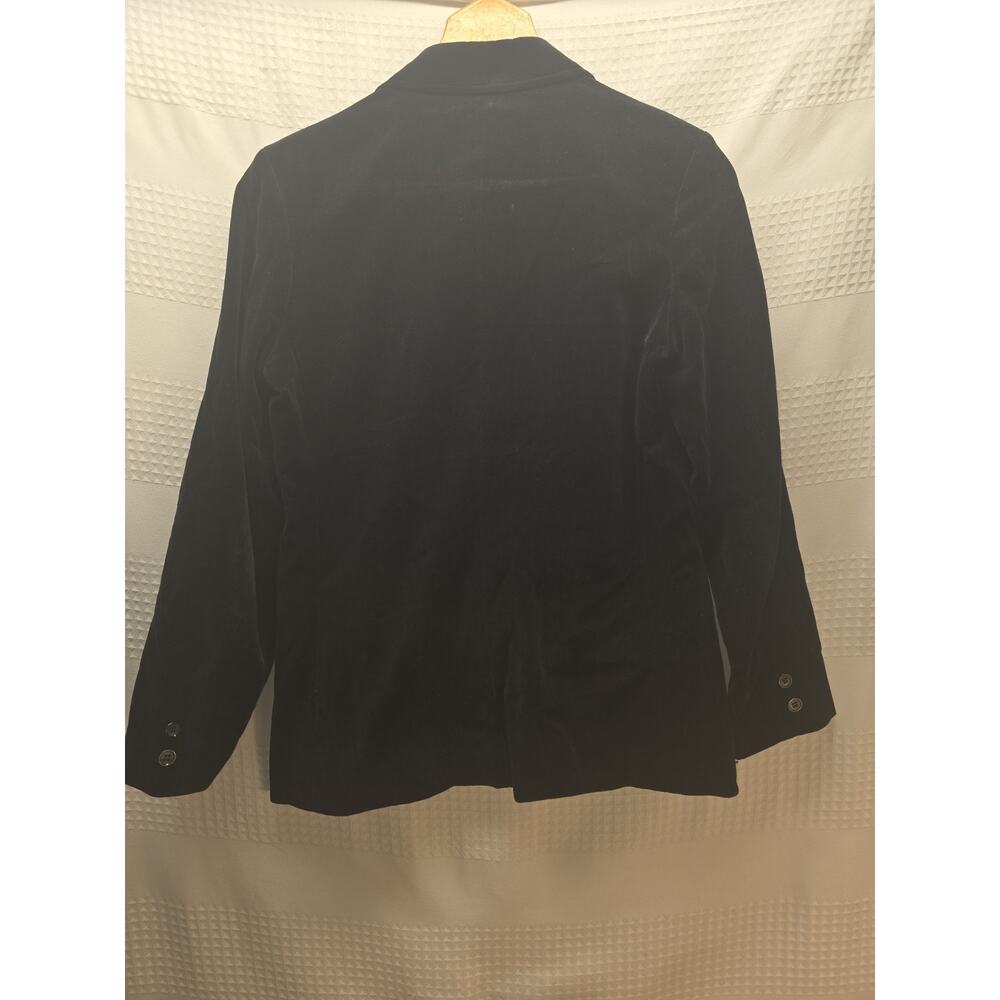 Oh Bach's vintage black velvet blazer Womens Size 10 Lapel Charm - Picture 6 of 7